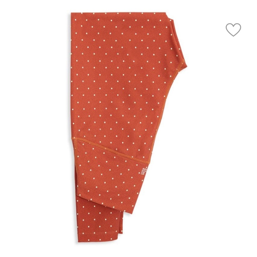WEWOREWHAT carmel polka dot leggings XS